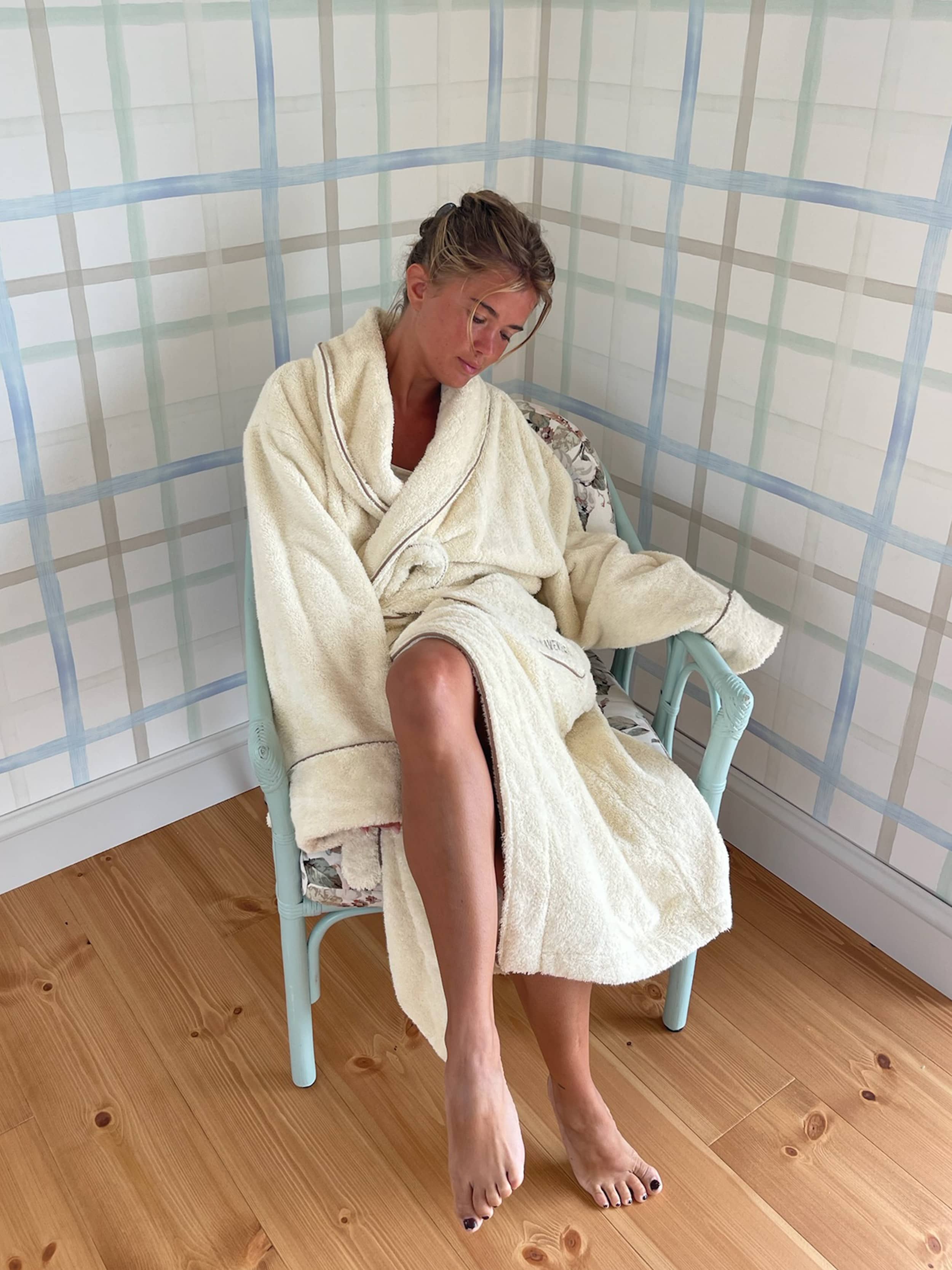 Bath Roub Bath Robe Creamy Oat - Djerf Avenue