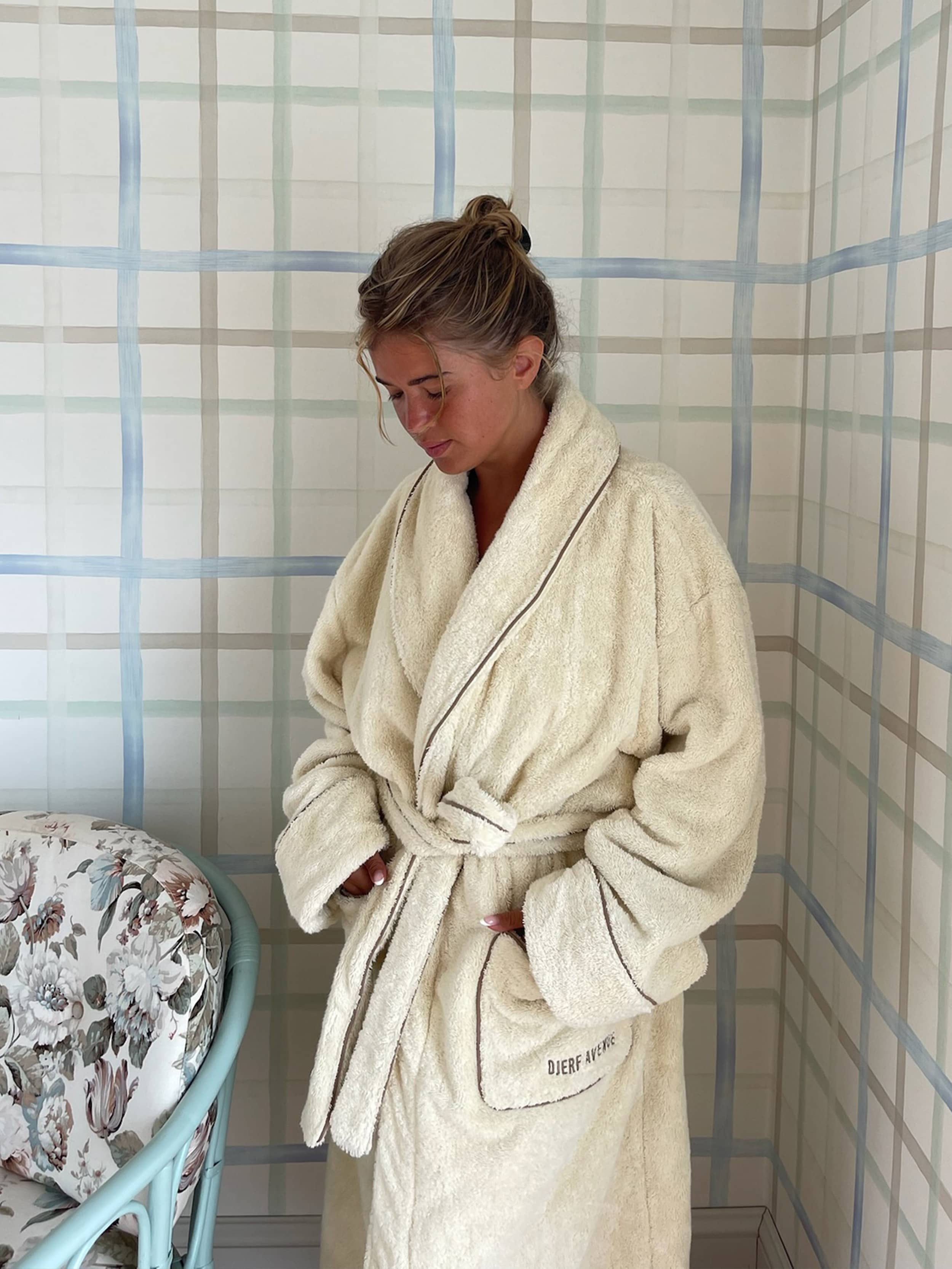 Bath Roub Bath Robe Creamy Oat - Djerf Avenue